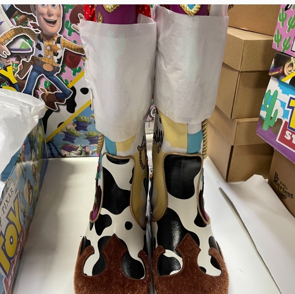 Disney Irregular Choice Toy Story Woody & Bullseye Limited Edition Boots - Picture 2 of 8